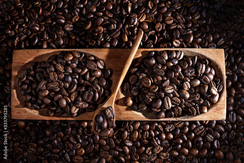 Fototapeta premium macro coffee beans