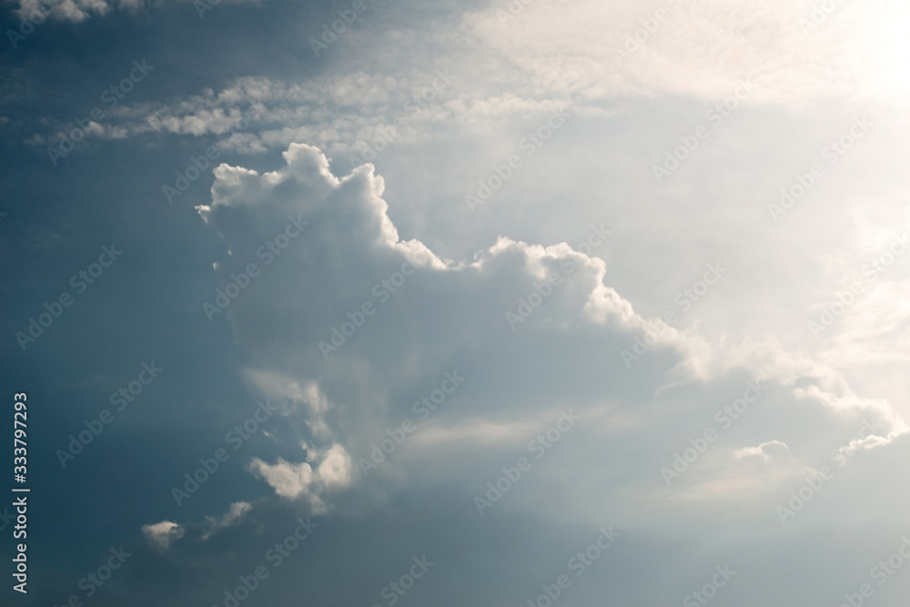 Soft White clouds in the blue sky, Blue sky and clouds background. Soft White clouds in the blue sky, Blue sky and clouds background.