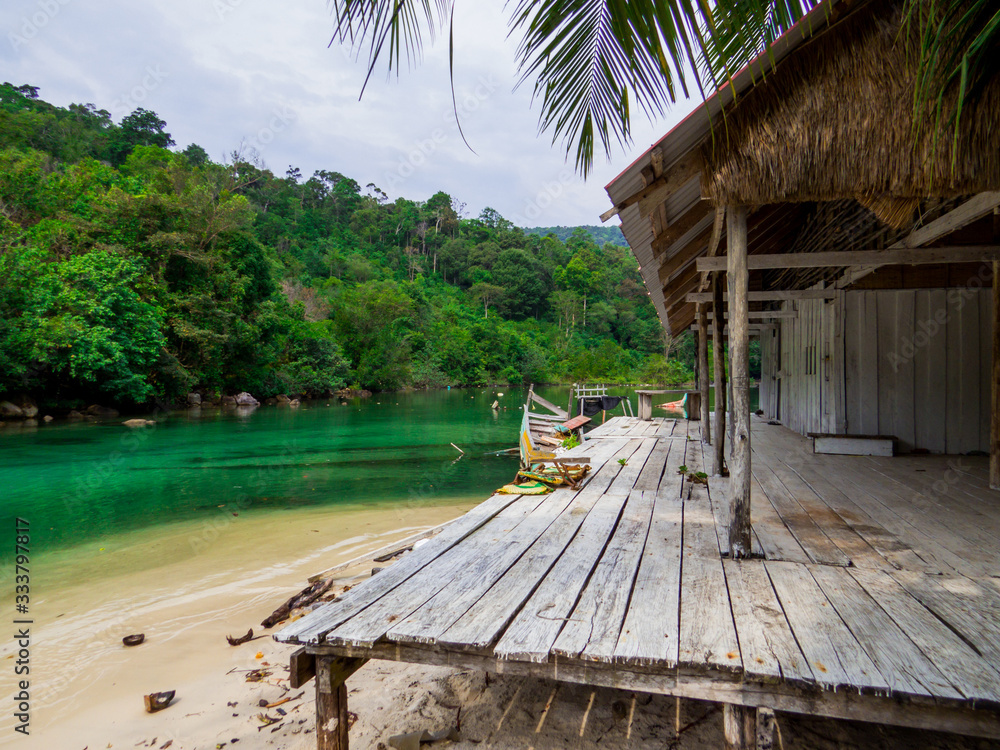 Sok San Village Pier, Koh Rong island, Cambodia