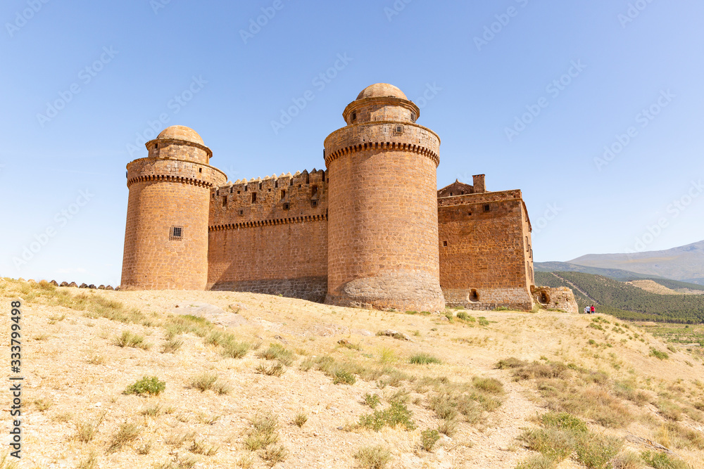 the ancient Castle-Palace in La Calahorra town, Province of Granada, Andalusia, Spain