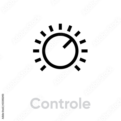 Control icon. Editable Vector Outline.