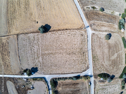 Aerial view of farms in Provatas beach photo