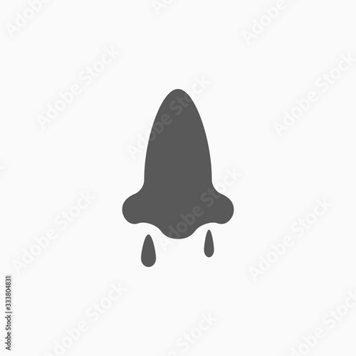 snot icon, runny nose vector