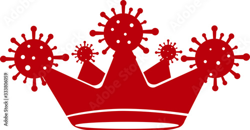 Crown symbolizing the COVID-19 virus, named "Coronavirus"