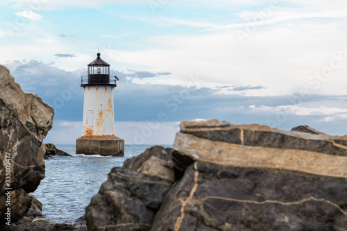 Winter Island Lighthouse in Salem, Massachusetts