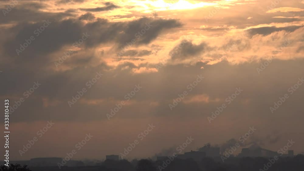 Sky with clouds time lapse depression 4K Sky with clouds time lapse depression 4K