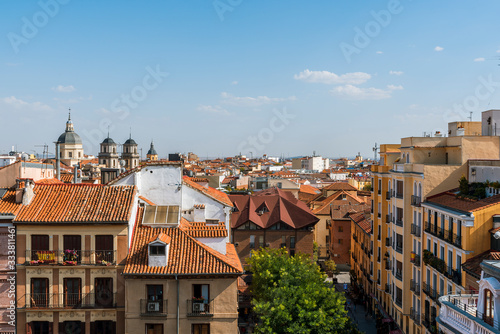Typical Madrid Rooftops in Spain