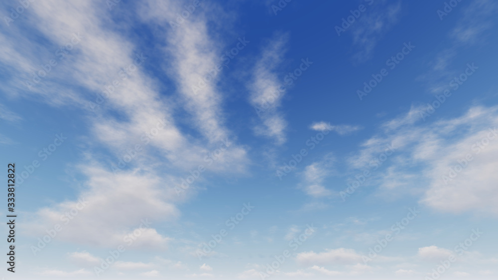 Obraz premium Cloudy blue sky abstract background, blue sky background with tiny clouds