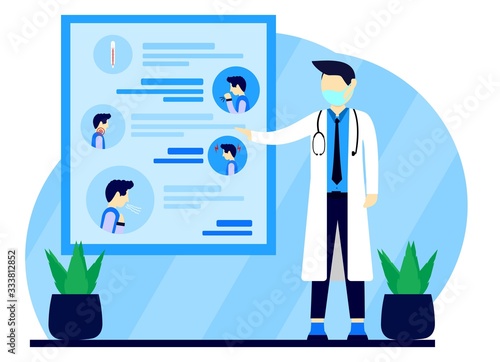 The doctor explains the symptoms of coronavirus