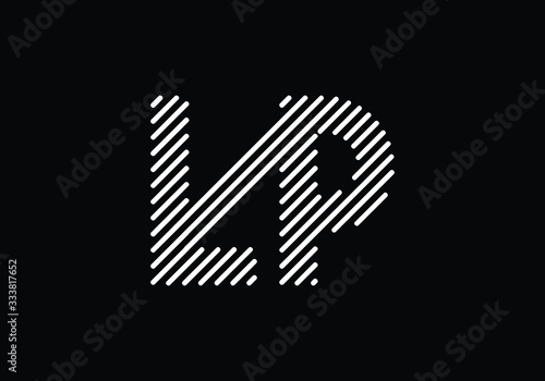 L P Initial Letter Logo design vector template, Graphic Alphabet Symbol for Corporate Business Identity