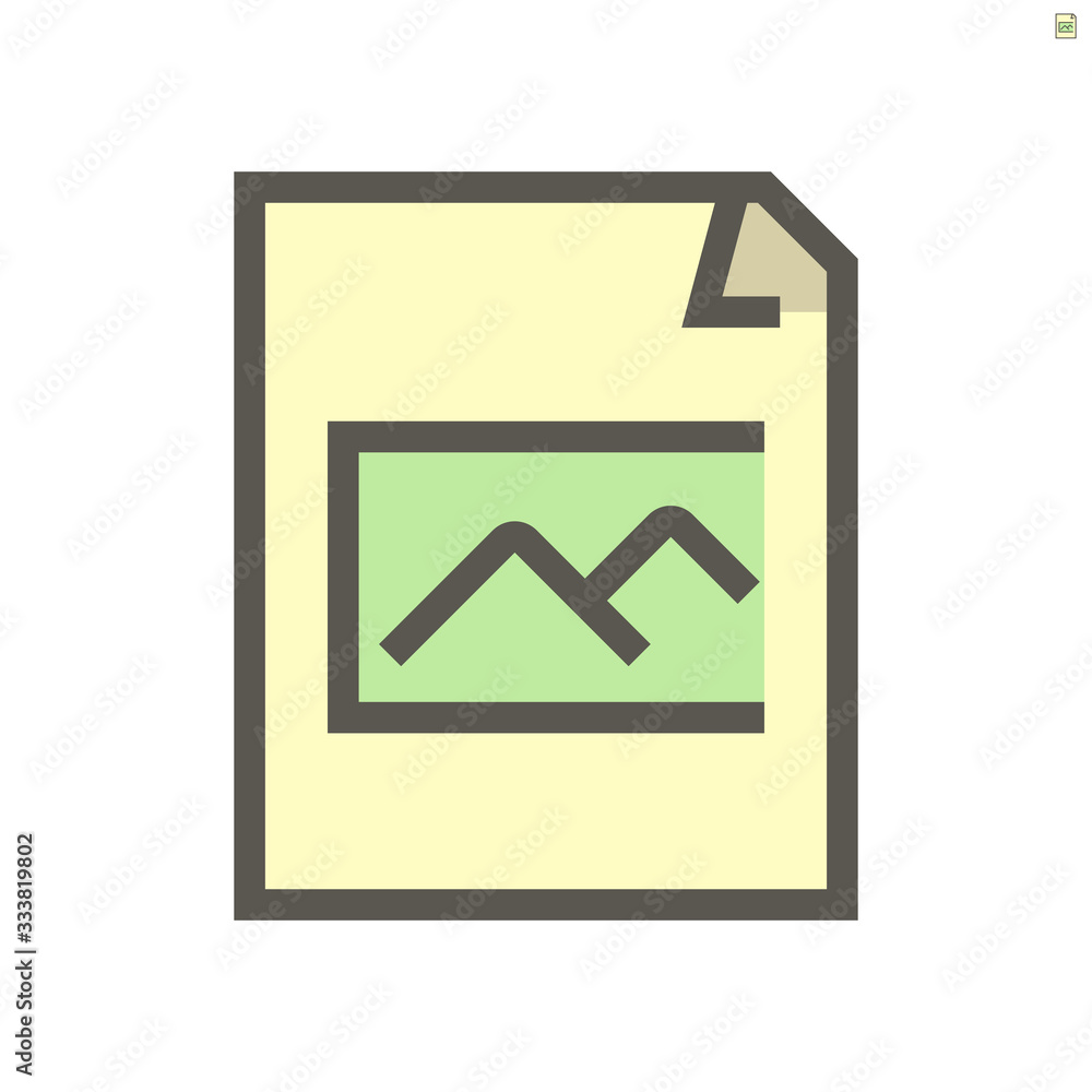 Photo file document vector icon design, 48X48 pixel perfect and editable stroke. Photo file document vector icon design, 48X48 pixel perfect and editable stroke.