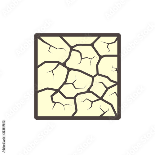soil crack icon