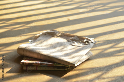 Wallpaper Mural The news paper on  floor.Fake news concept  Torontodigital.ca