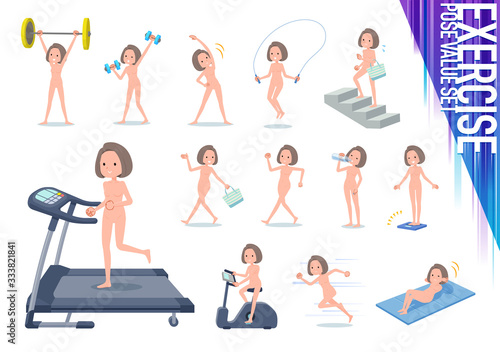 flat type nude women_exercise