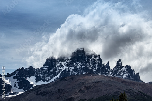 mountains in winter