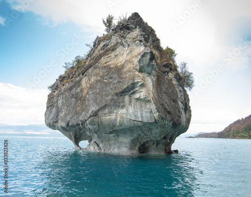 rock in sea Capilla de Marmol 