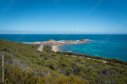 Sunny ocean peninsula