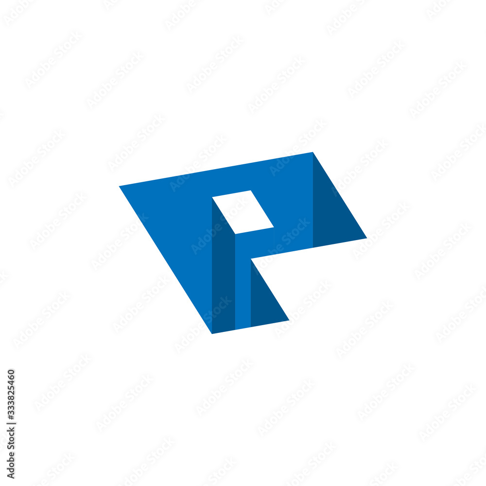 initial letter p hole logo vector initial letter p hole logo vector