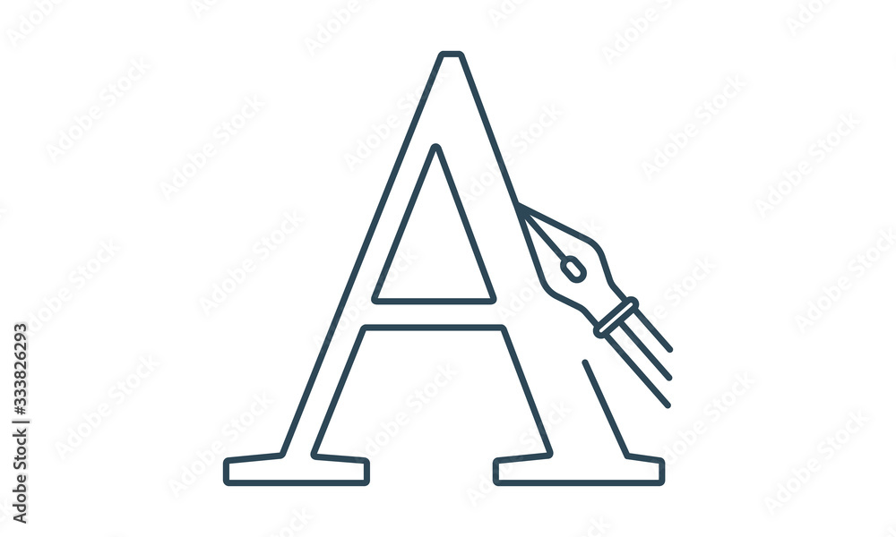 Calligraphy logo icon for artistic writing and branding Calligraphy logo icon for artistic writing and branding
