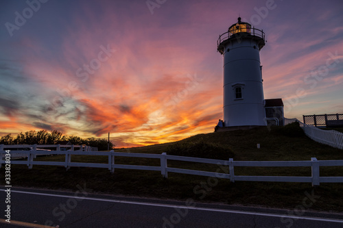 Nobska Lighthouse in Falmouth, Massachusetts photo