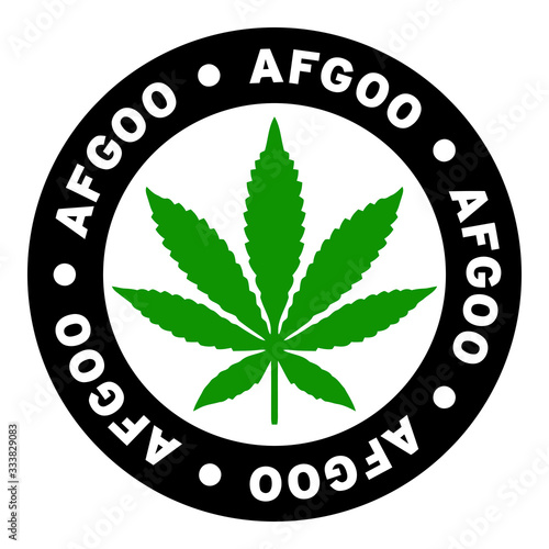 Round Afgoo Marijuana Strain Clipart