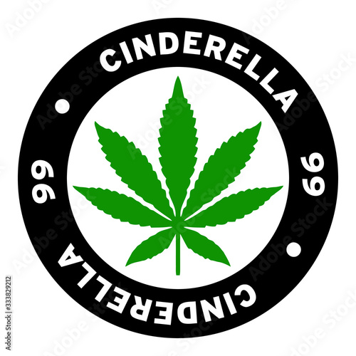 Round Cinderella 99 Marijuana Strain Clipart