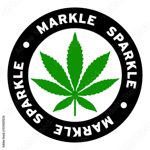 Round Markle Sparkle Marijuana Strain Clipart