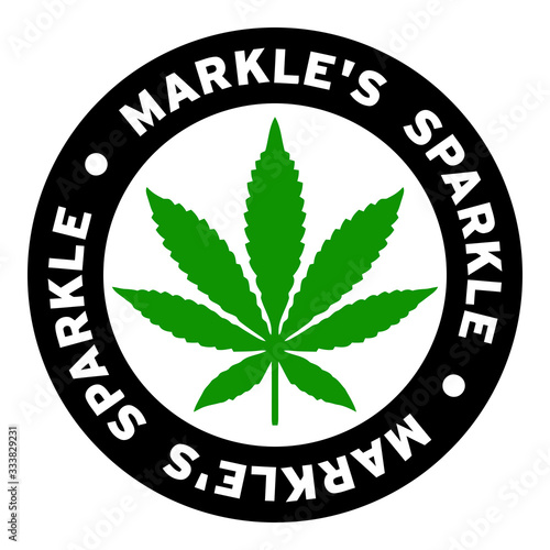 Round Markle's Sparkle Marijuana Strain Clipart