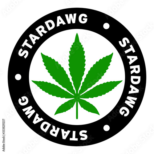 Round Stardawg Marijuana Strain Clipart