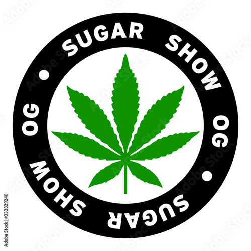 Round Sugar Show OG Marijuana Strain Clipart