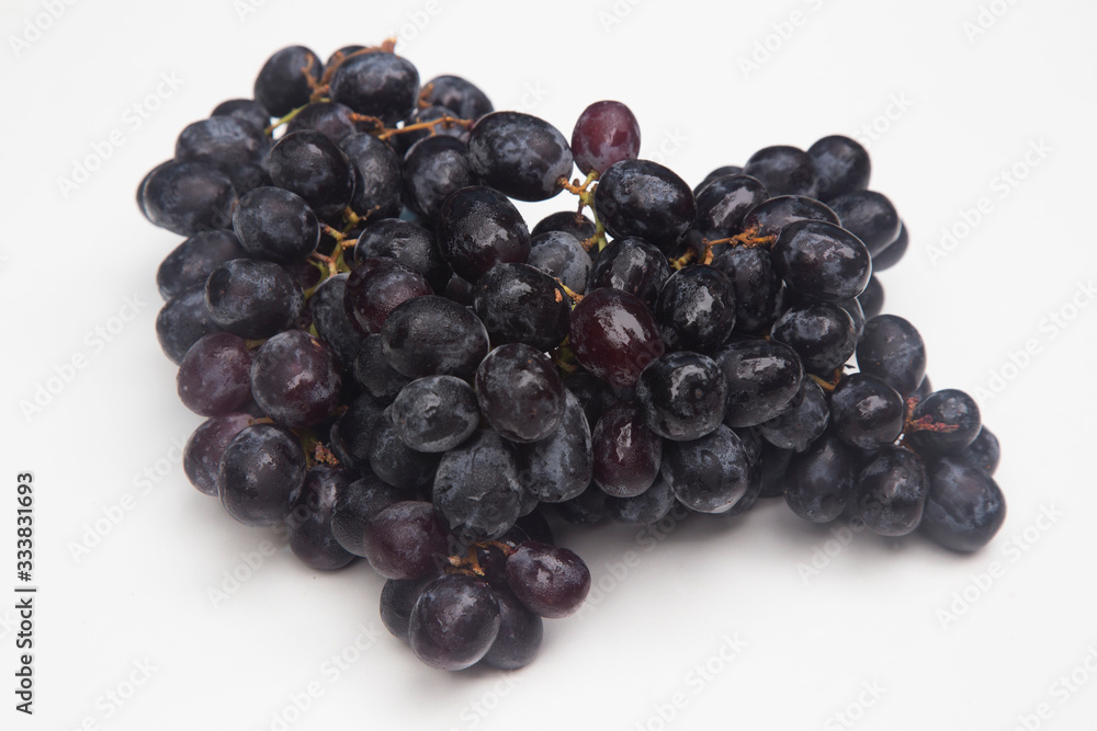 Dark blue wine grapes background Dark blue wine grapes background