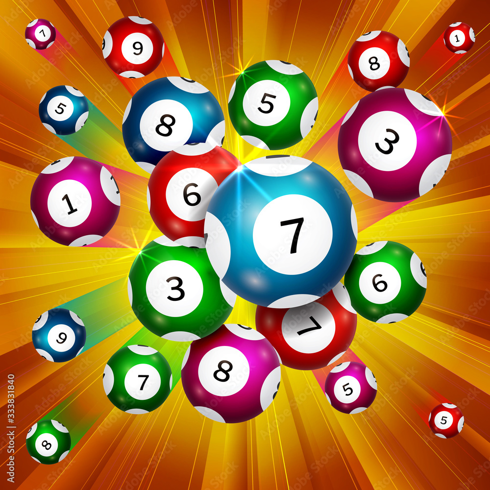 Background of lottery balls, vector illustration Background of lottery balls, vector illustration