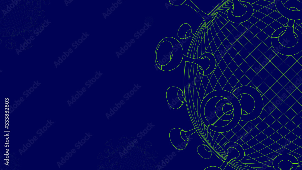 3D Geometric Model of Deadly Corona Virus Line Art Concept, Global Pandemic Viruses Spreading Infecting Caused Dead Background 3D Geometric Model of Deadly Corona Virus Line Art Concept, Global Pandemic Viruses Spreading Infecting Caused Dead Background