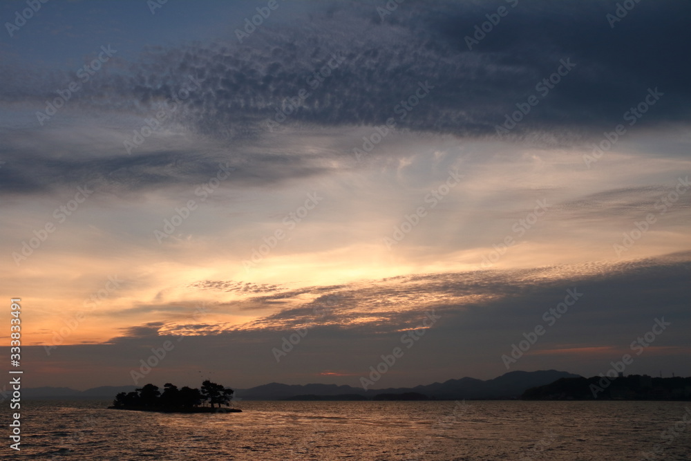 宍道湖の夕焼11