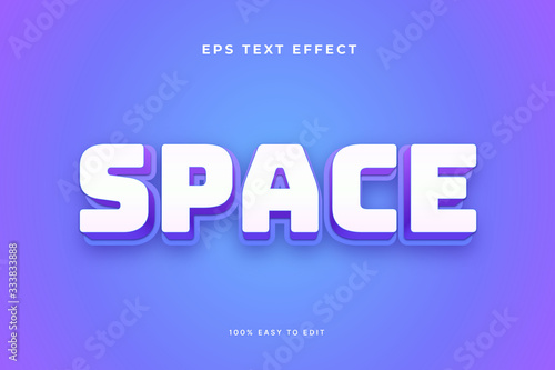 Space game text effect