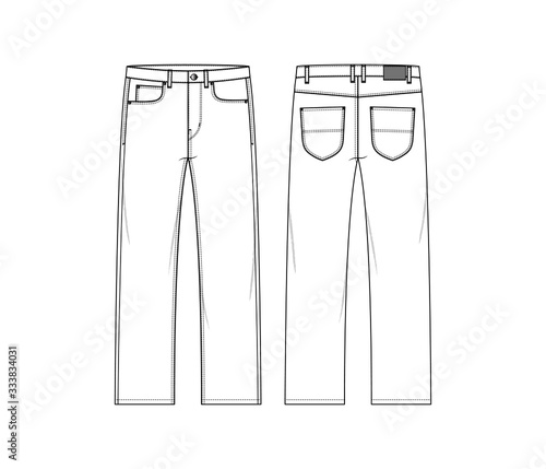 5 Pocket Jeans - Wide Leg