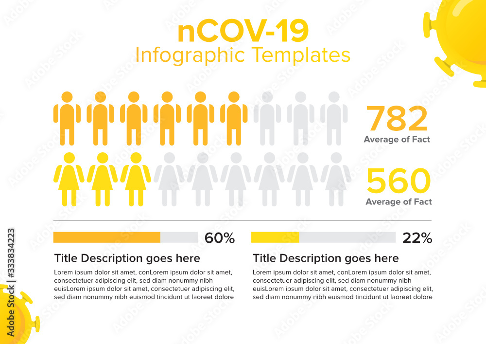 Infographics templates V2 of coronavirus disease with text,diagram and percentage Infographics templates V2 of coronavirus disease with text,diagram and percentage