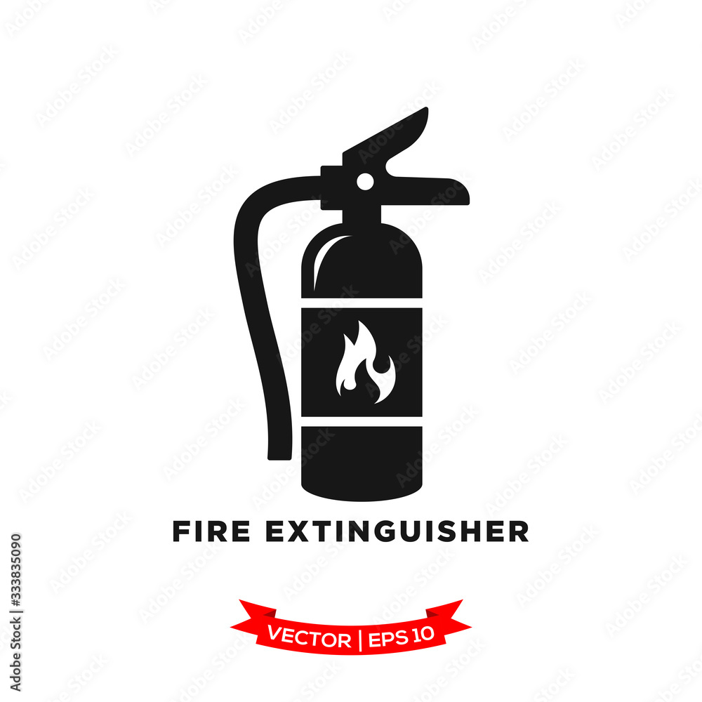 fire extinguisher icon vector logo template fire extinguisher icon vector logo template