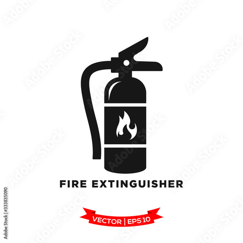 fire extinguisher icon vector logo template