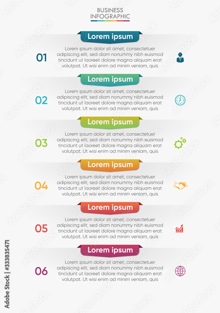 Fototapeta premium Business data visualization. timeline infographic icons designed for abstract background template milestone element modern diagram process technology digital marketing data presentation chart Vector