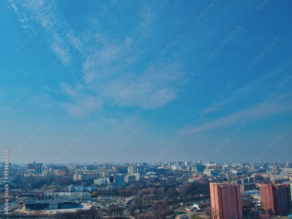 Aerial view of Minsk, Belarus Aerial view of Minsk, Belarus
