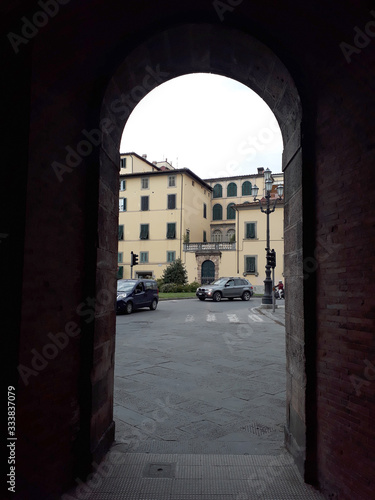 Old buildings in Lucca Italy