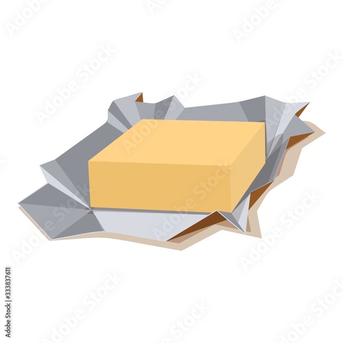 Butter icon. Cartoon of butter vector icon for web design isolated on white background