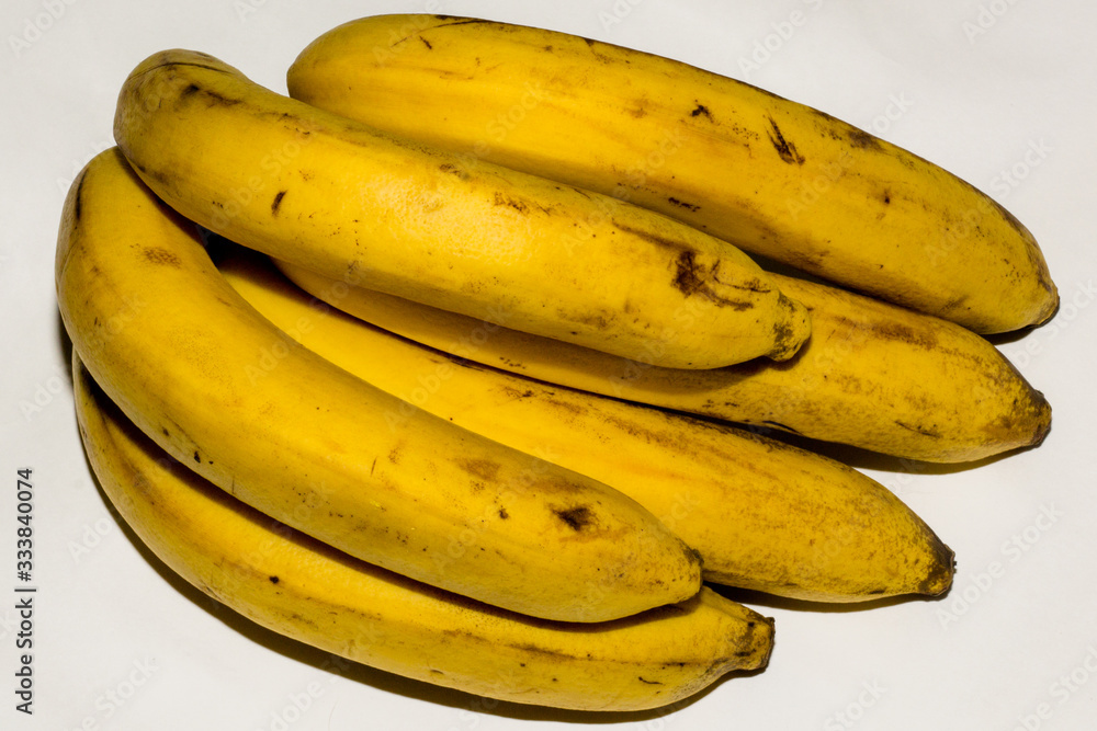 Bunch of banabas on the white background Bunch of banabas on the white background