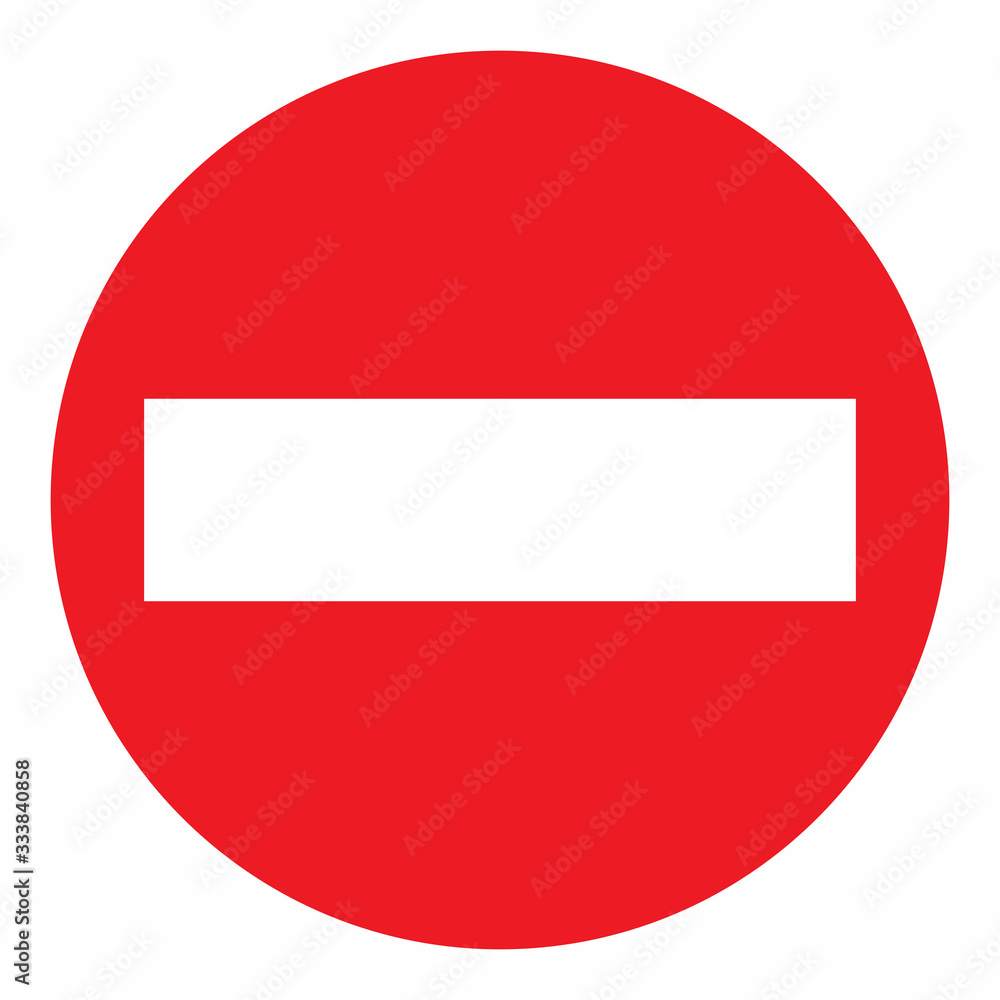 No entry sign No entry sign