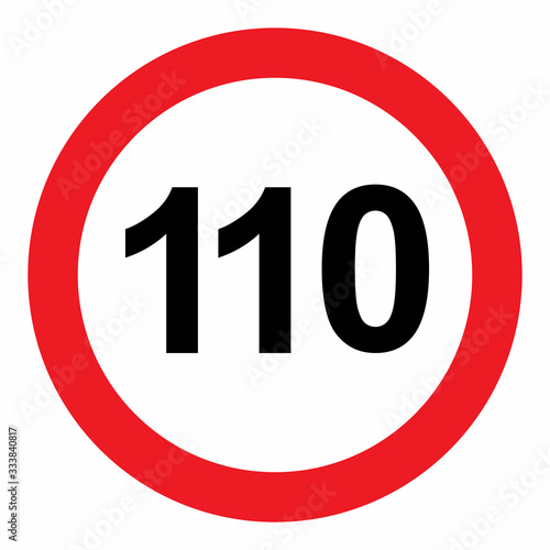 speed limit road sign