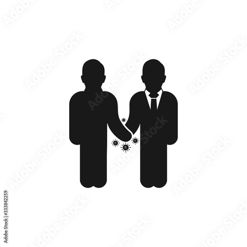 Virus Infection spreading Icon. Editable Vector Symbol Illustration.