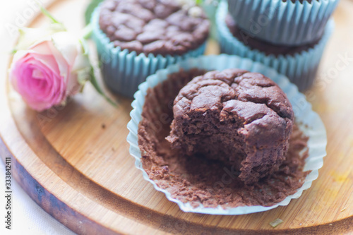 Wiosenne babeczki czekoladowe