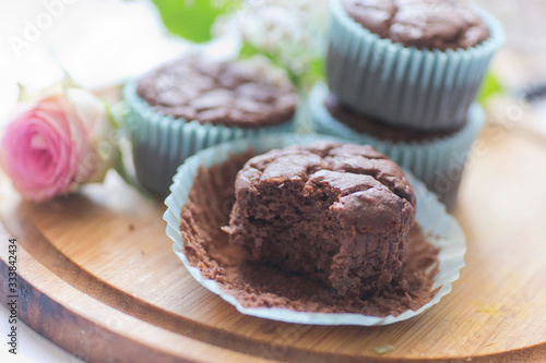 Wiosenne babeczki czekoladowe