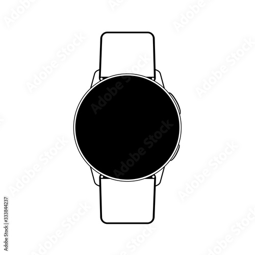 Smart watch icon isolated on white background. Vector illustration